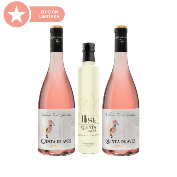Estuche 2 botellas Rosé 1 botella AOVE